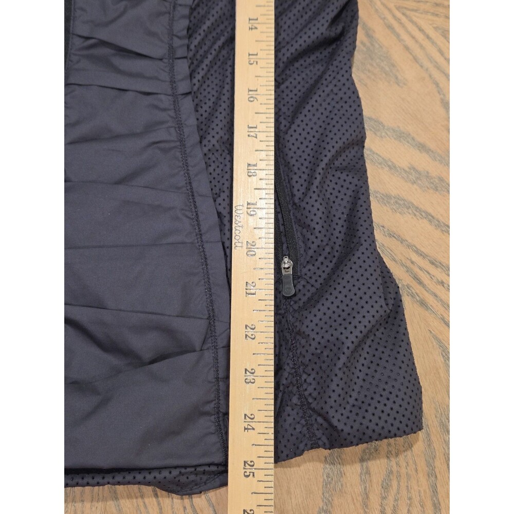 Lululemon Run Inspire Jacket Womens 4 Black Ruched Windbreaker Hooded Running - Picture 5 of 7